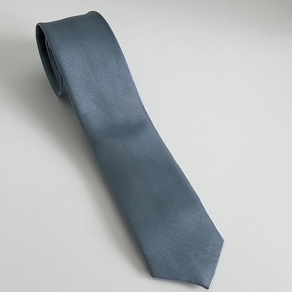 Other - Men's Skinny Tie Silvery Blue